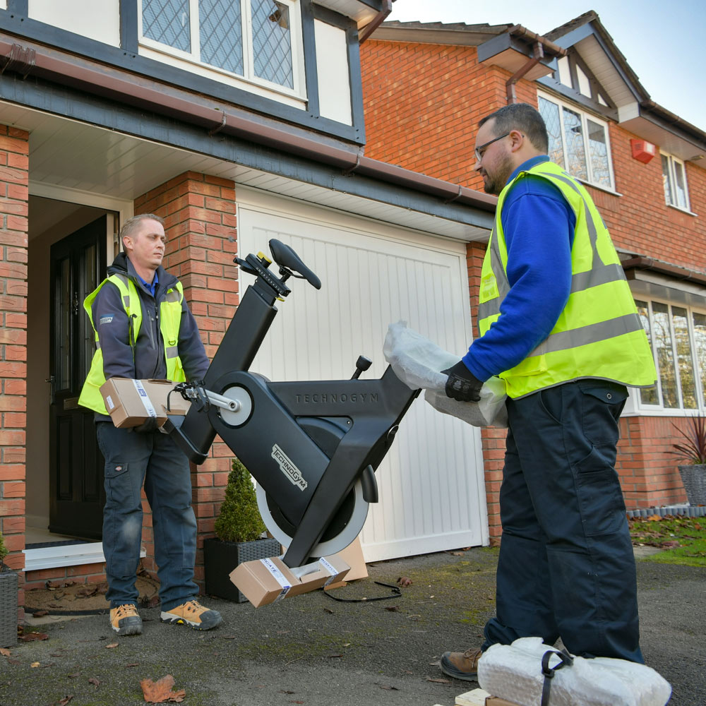 Carrying-bike-in-house